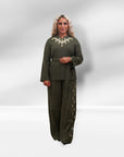 'Taybe' Long sleeved shirt in the color 'Olive'