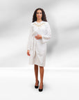 "Taybe" Dress - Midi length in the color 'white'