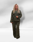 Collection 1 pants in the color "Olive"
