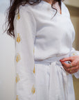 'Rafah' Dress - Midi length in the color 'white'