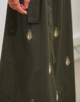 Rafah' Dress - Maxi length in the color 'Olive'