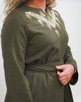 'Taybe' Long sleeved shirt in the color 'Olive'