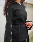 'Rafah' Long sleeved shirt in the color 'Black'