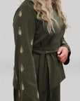 Rafah' Long sleeved shirt in the color 'Olive'